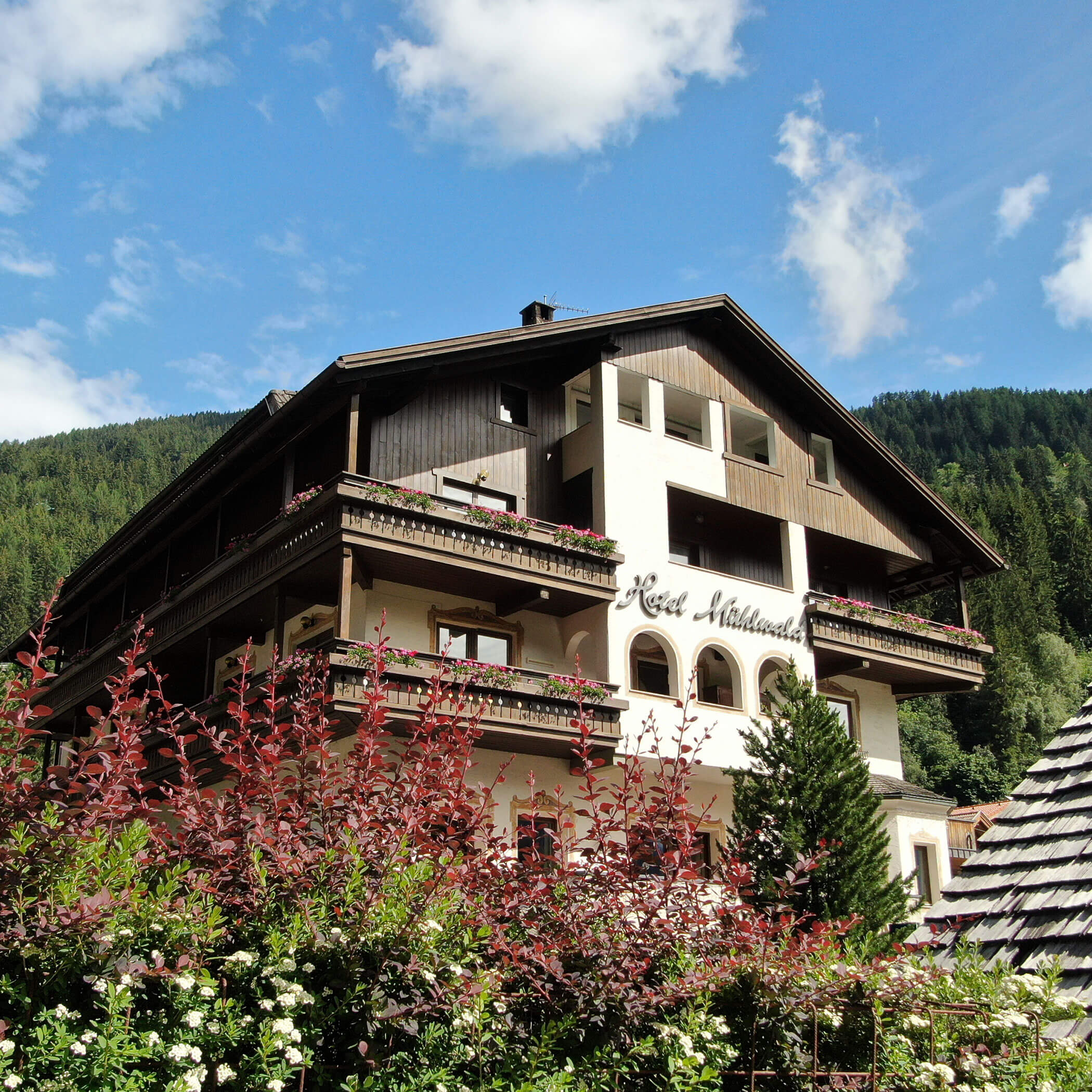 Das Hotel Mühlwald von außen